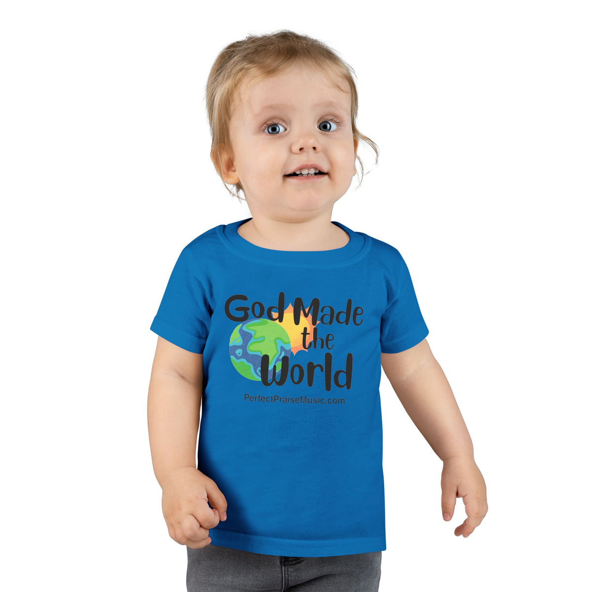God Made the World toddler tee