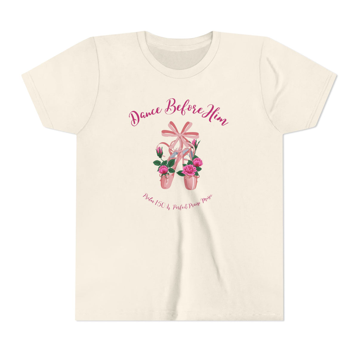 Dance Before Him Ballet Slippers Worship Youth Short Sleeve Tee