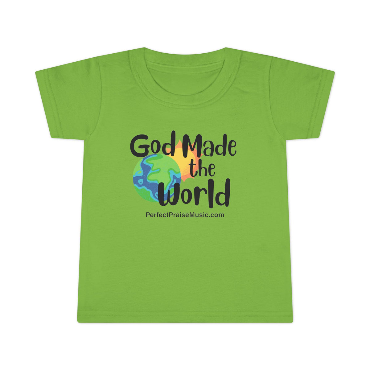 God Made the World toddler tee