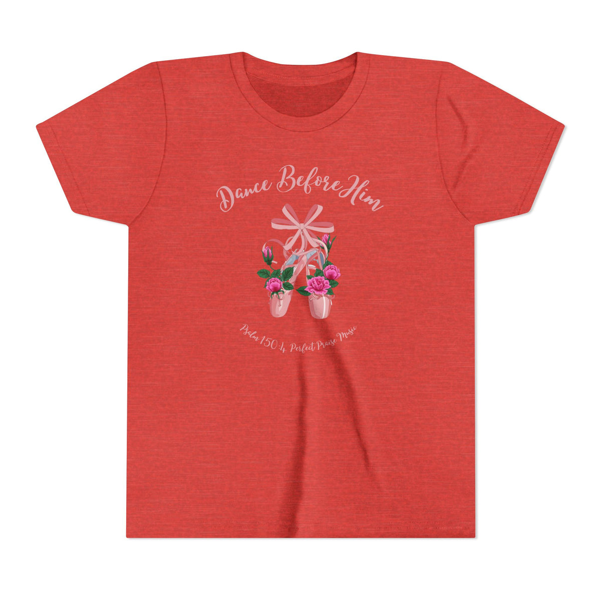 Dance Before Him Ballet Slippers Worship Youth Short Sleeve Tee