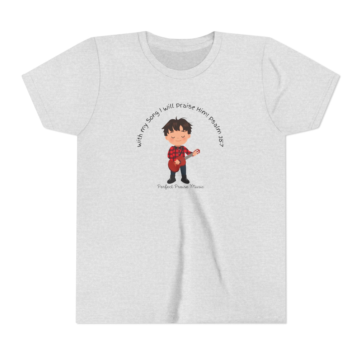 &quot;With My Song&quot; Boy Guitar Youth Worship Tee