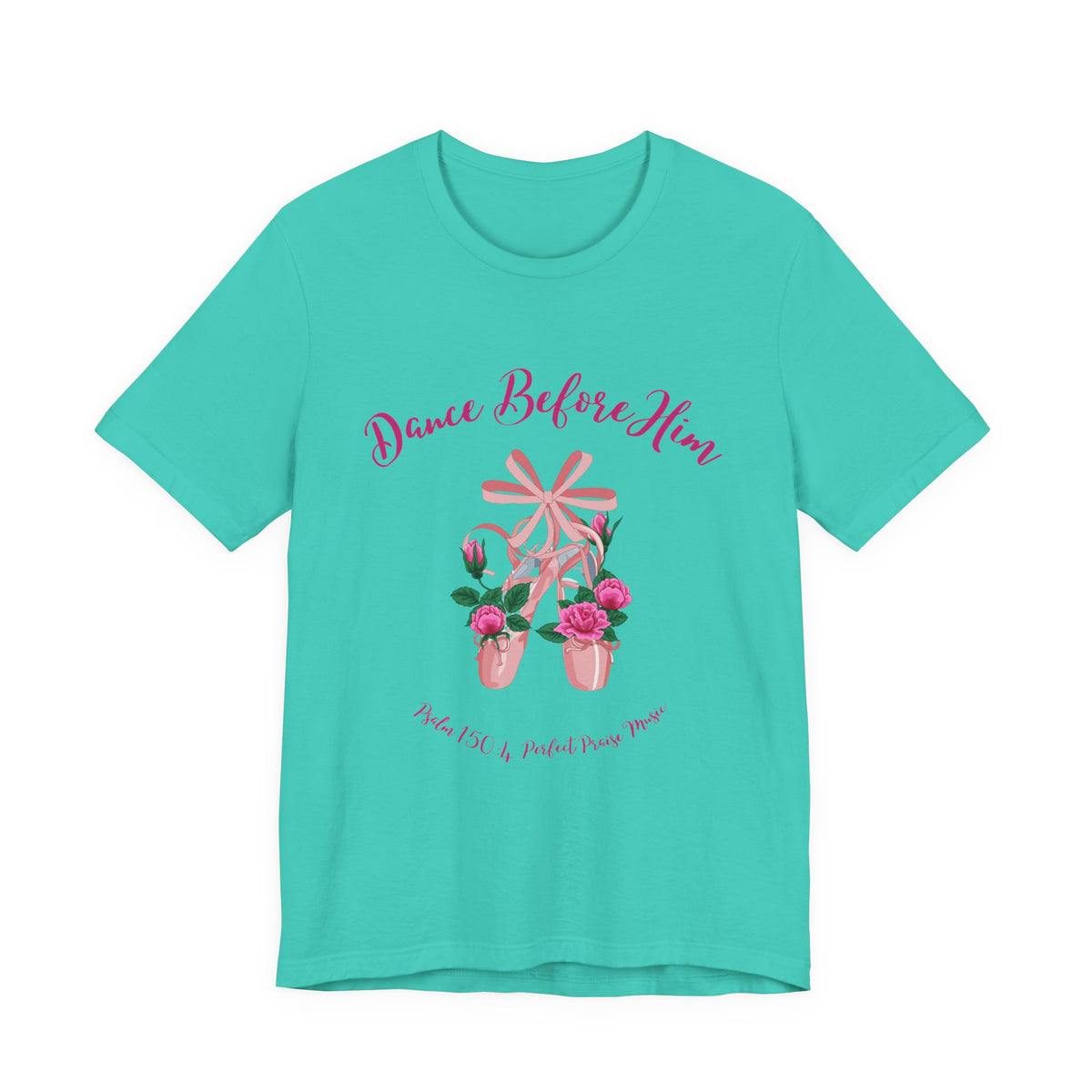 Dance Before Him Ballet Slippers Adult Unisex Jersey Short Sleeve Tee