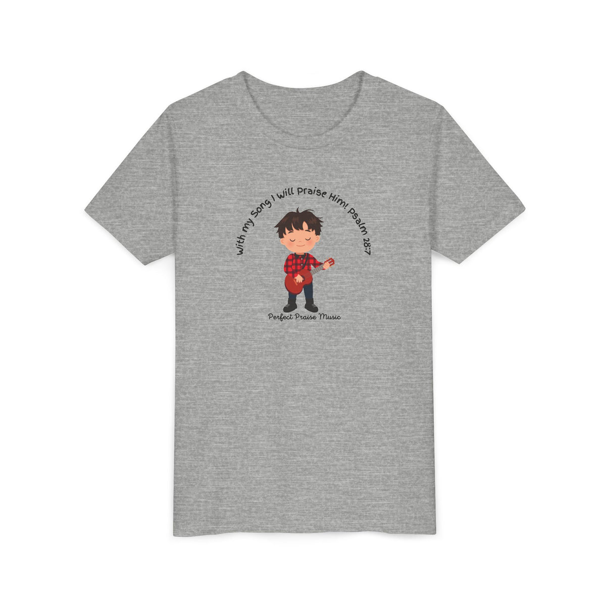 &quot;With My Song&quot; Boy Guitar Youth Worship Tee