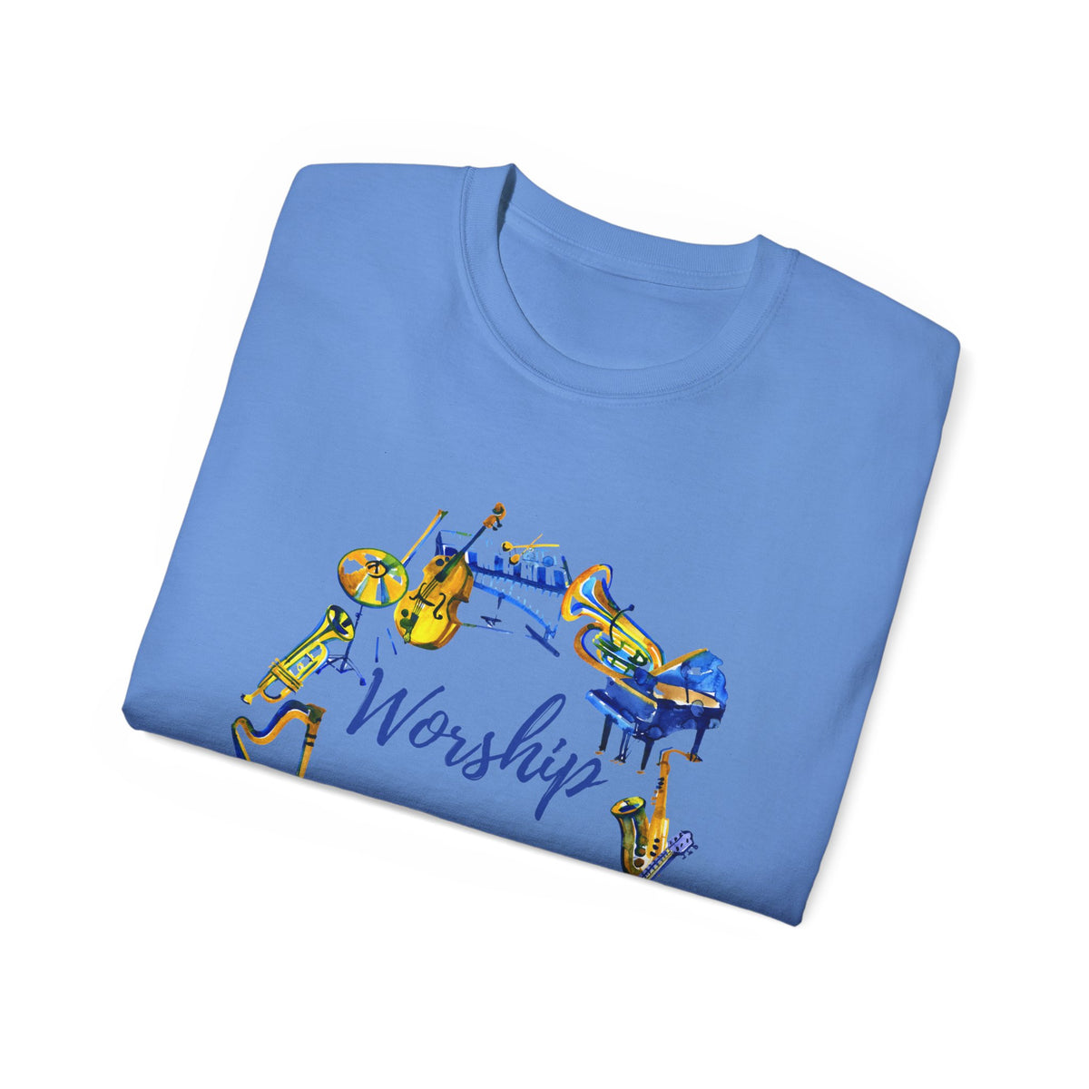 Worship Him Psalm 150 Adult Worship Unisex Ultra Cotton Tee