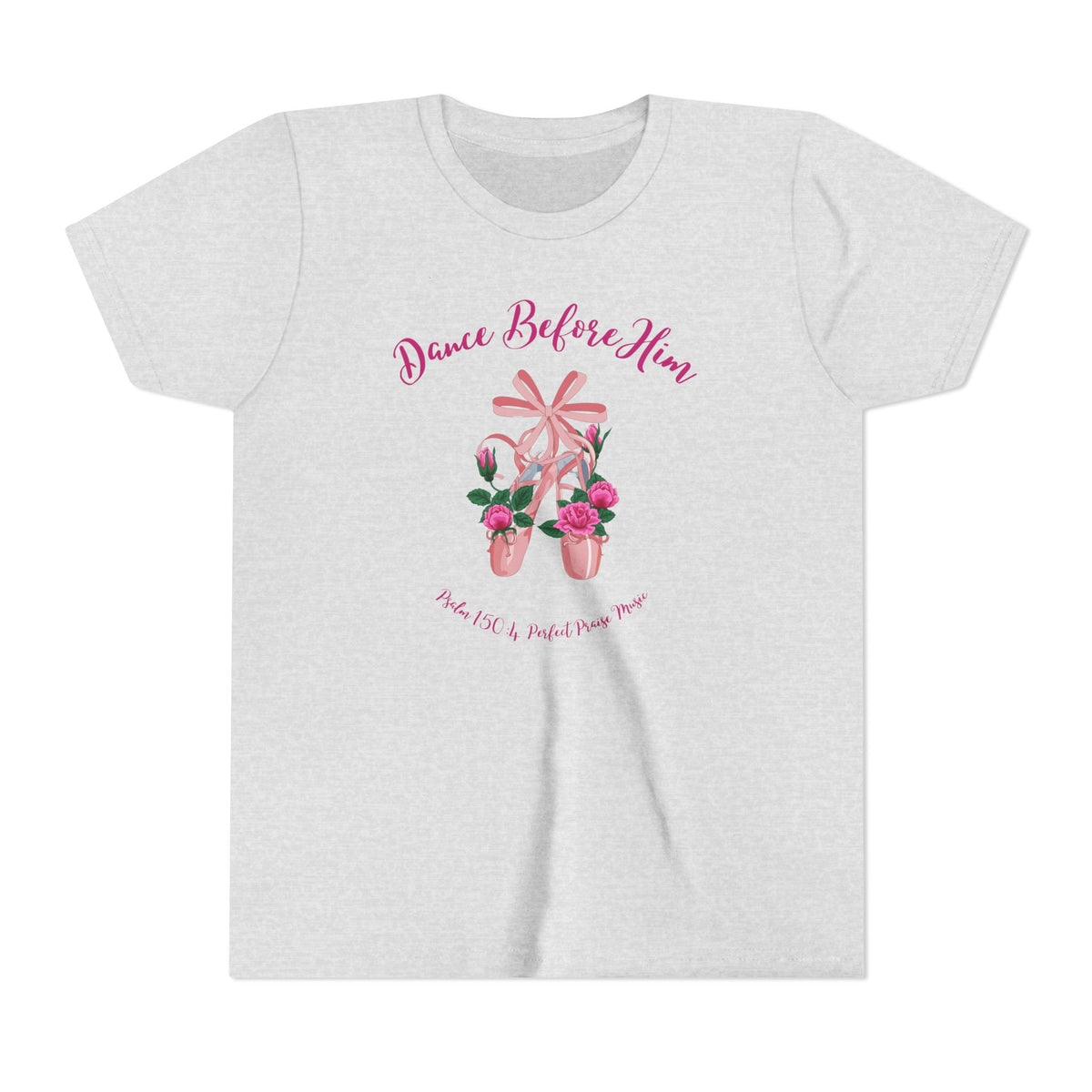 Dance Before Him Ballet Slippers Worship Youth Short Sleeve Tee
