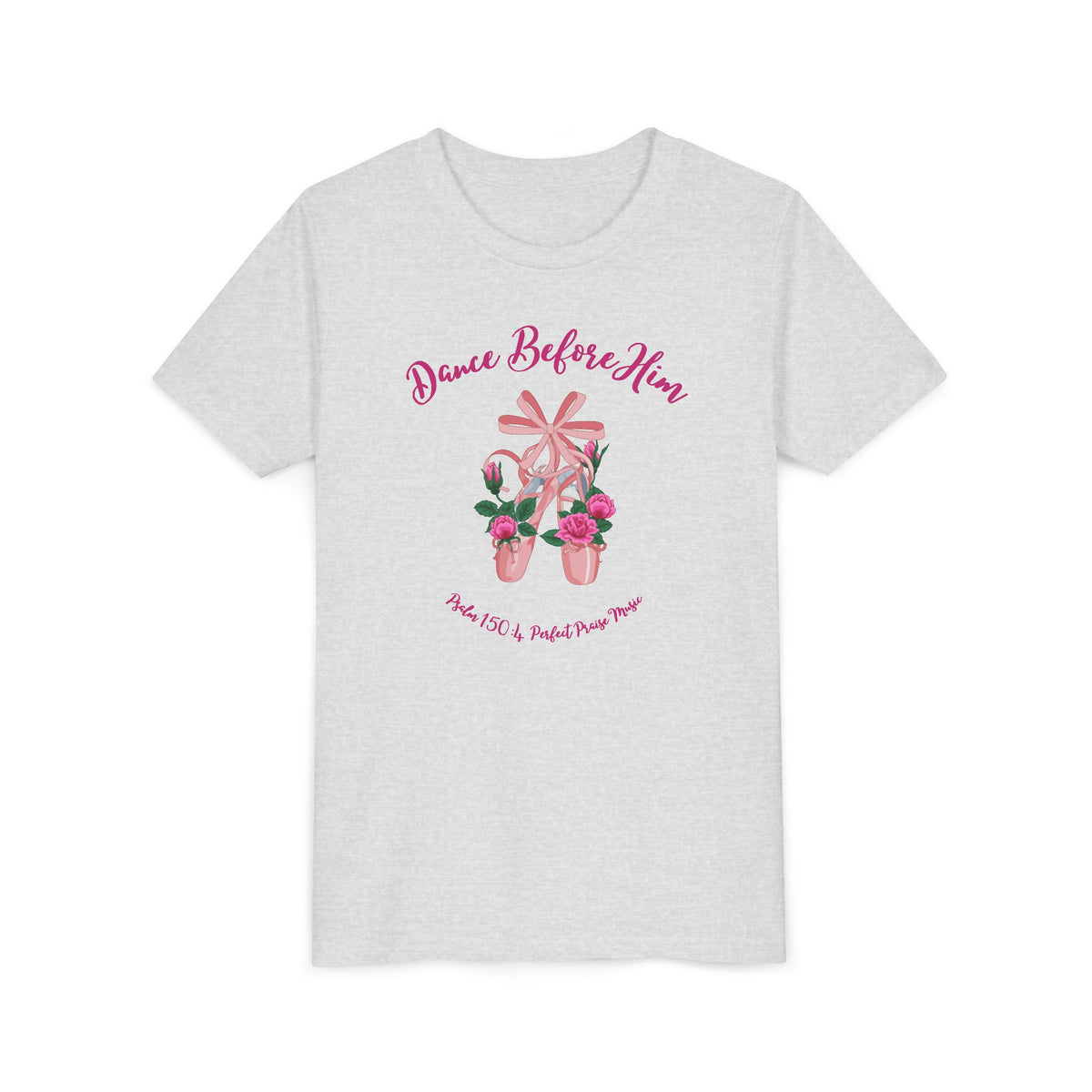 Dance Before Him Ballet Slippers Worship Youth Short Sleeve Tee