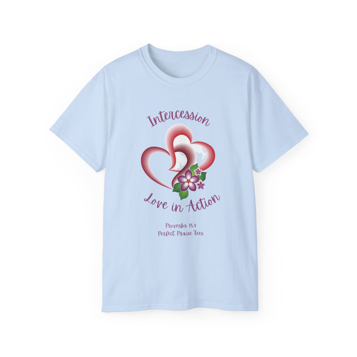 Intercession Love in Action Adult Worship Unisex Ultra Cotton Tee
