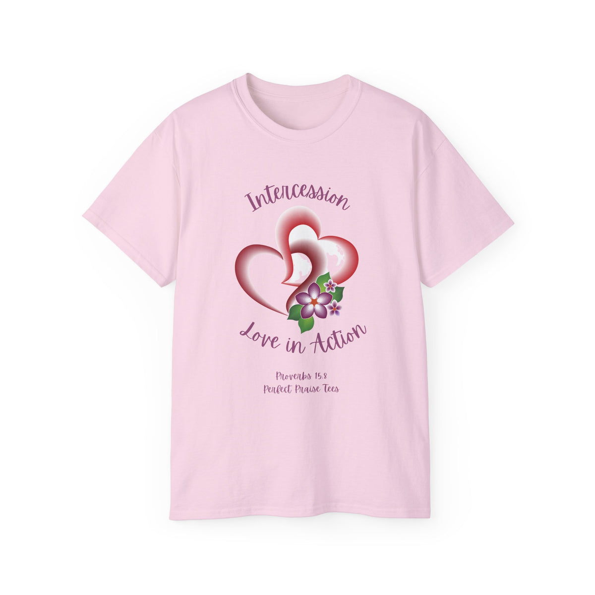 Intercession Love in Action Adult Worship Unisex Ultra Cotton Tee