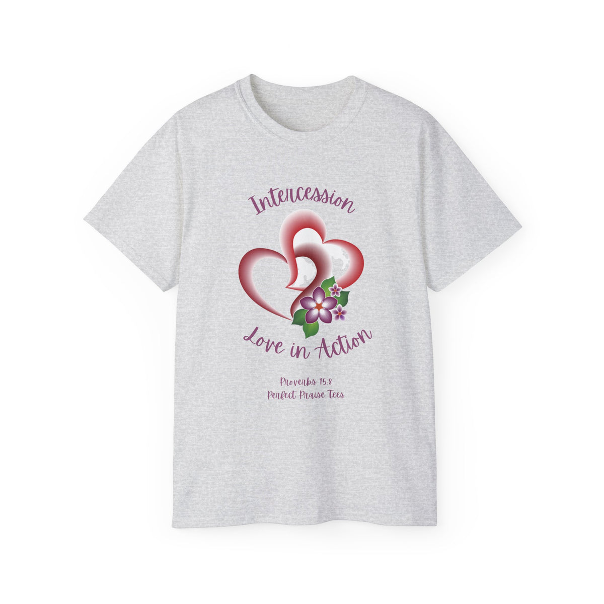 Intercession Love in Action Adult Worship Unisex Ultra Cotton Tee