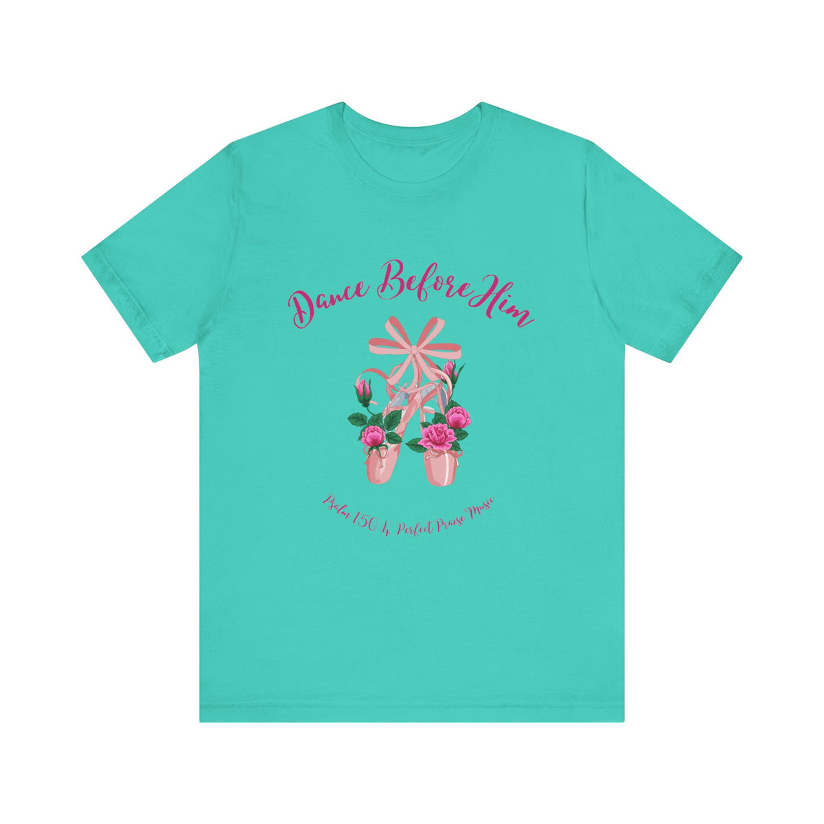 Dance Before Him Ballet Slippers Adult Unisex Jersey Short Sleeve Tee