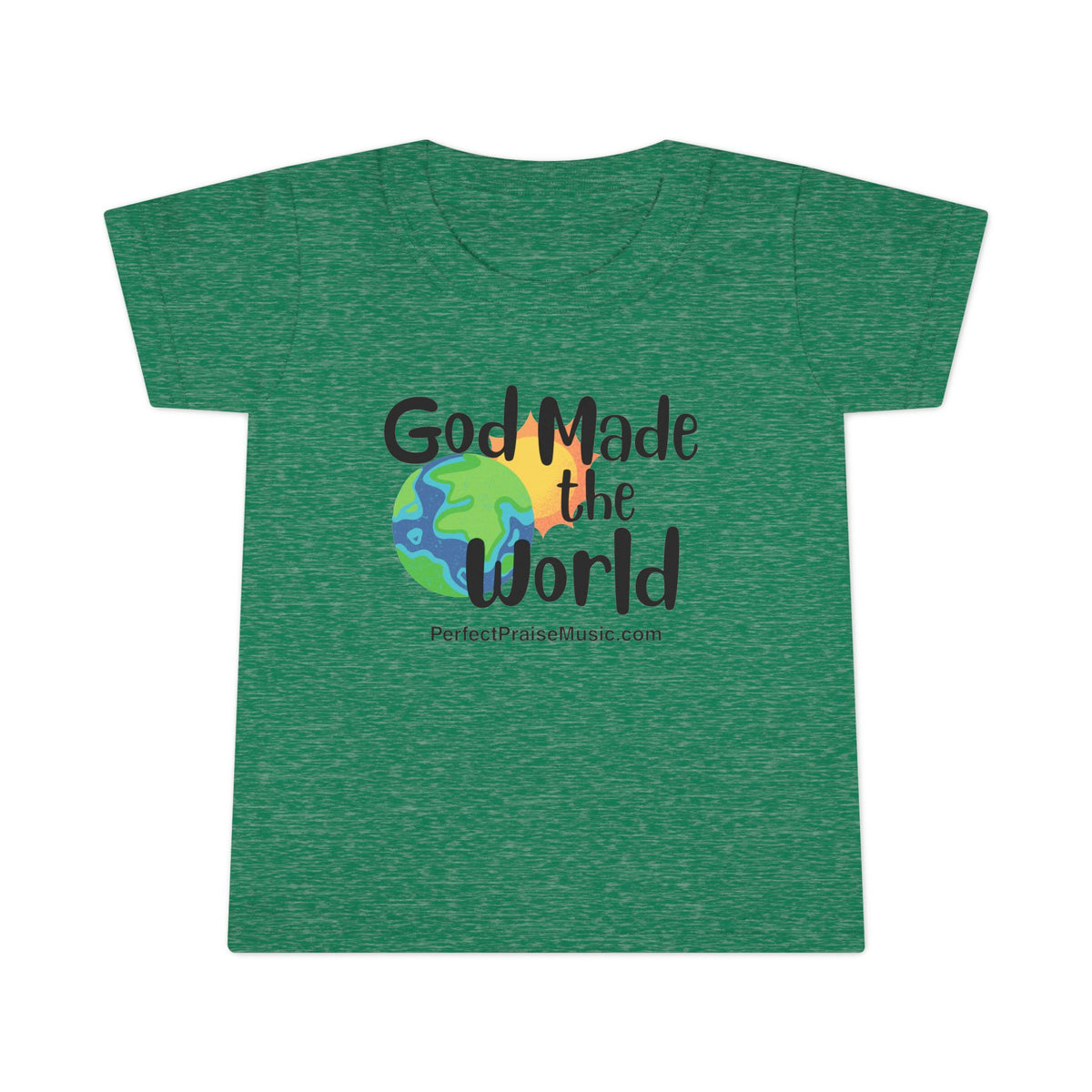 God Made the World toddler tee