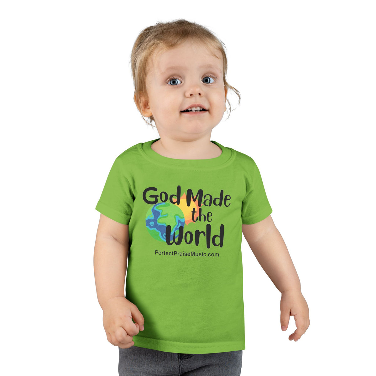 God Made the World toddler tee