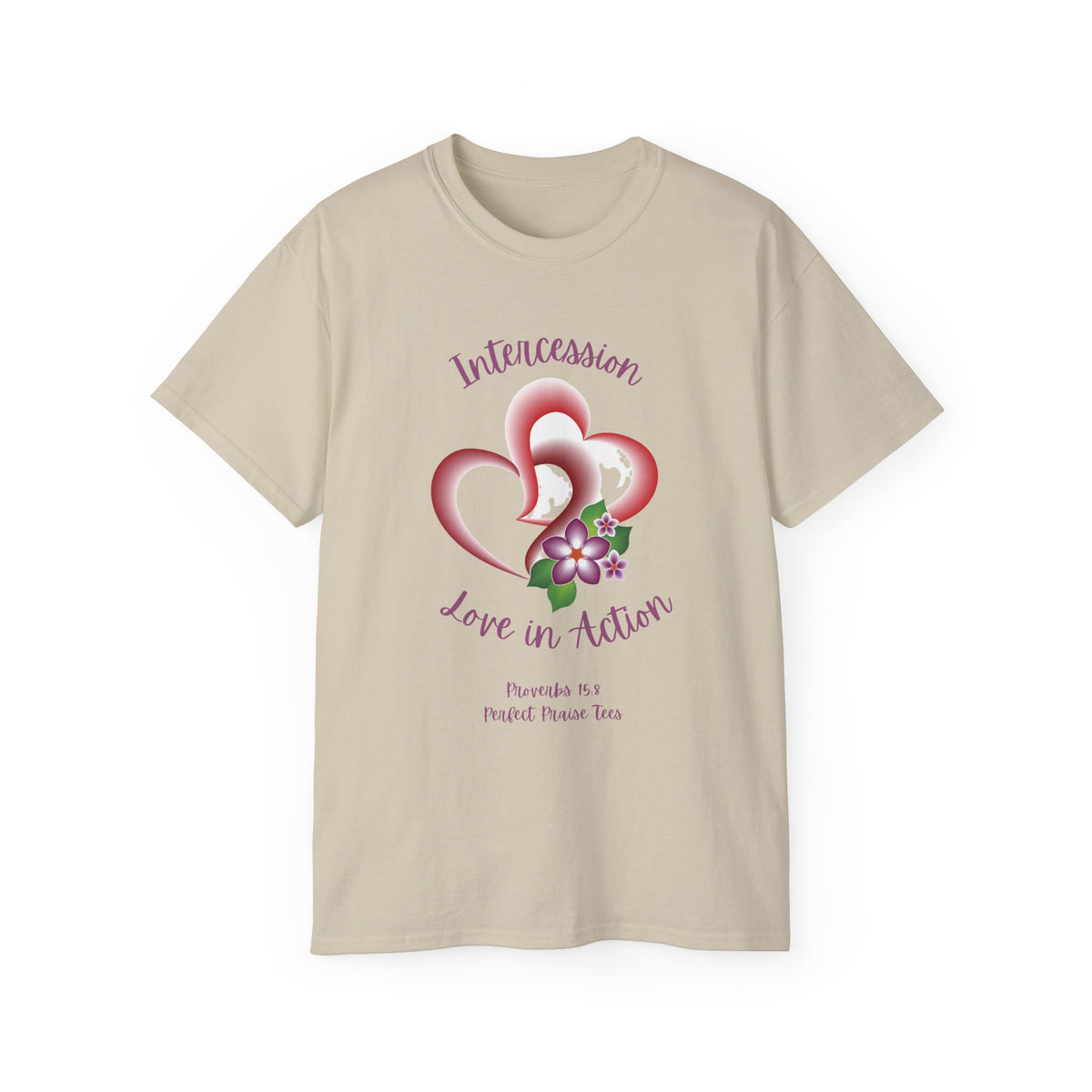 Intercession Love in Action Adult Worship Unisex Ultra Cotton Tee