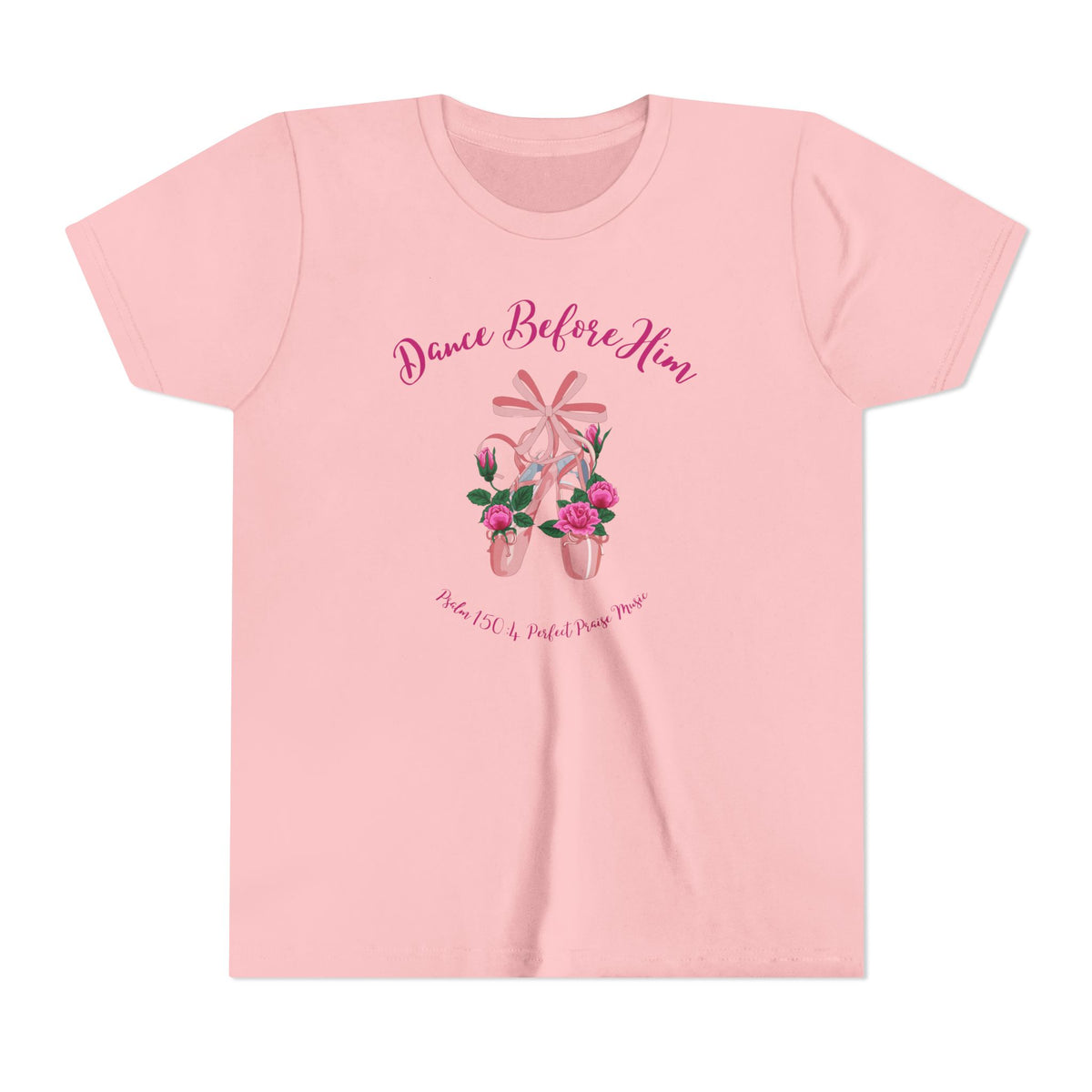 Dance Before Him Ballet Slippers Worship Youth Short Sleeve Tee