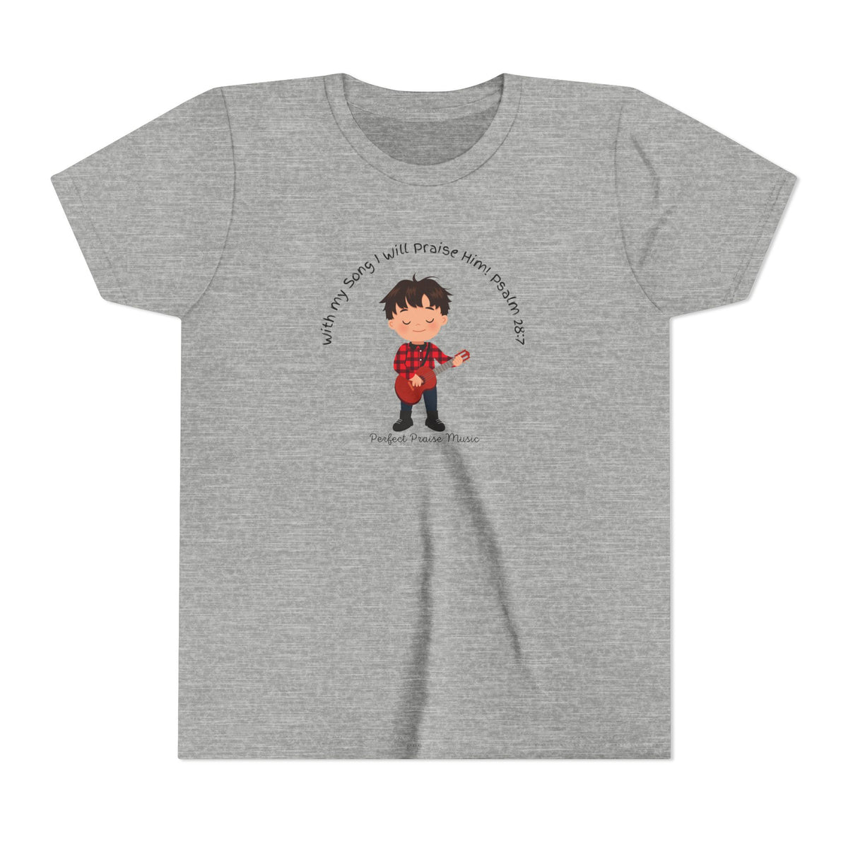 &quot;With My Song&quot; Boy Guitar Youth Worship Tee