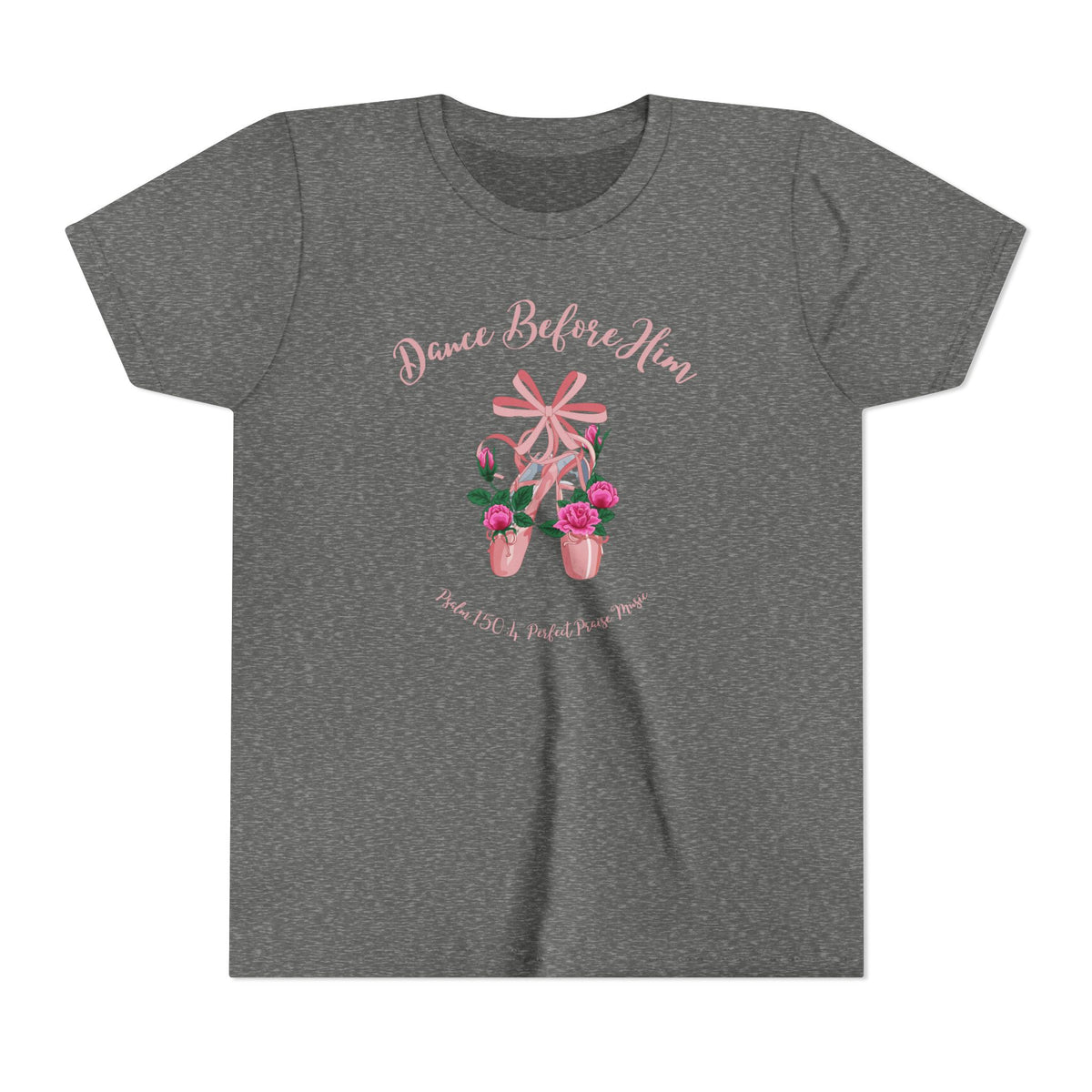 Dance Before Him Ballet Slippers Worship Youth Short Sleeve Tee