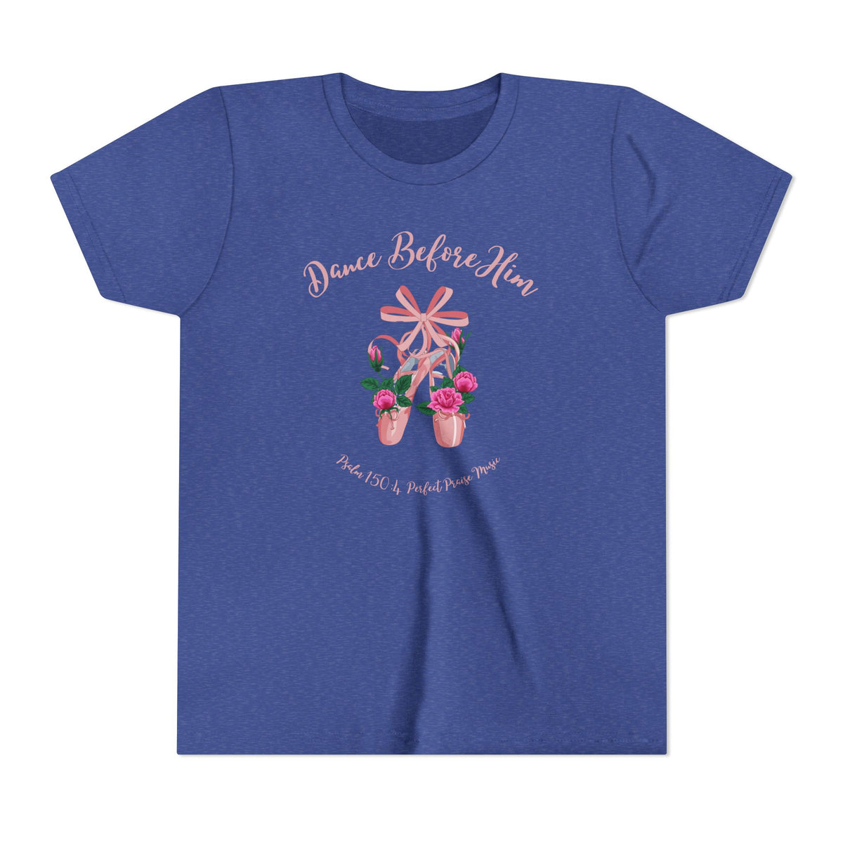 Dance Before Him Ballet Slippers Worship Youth Short Sleeve Tee