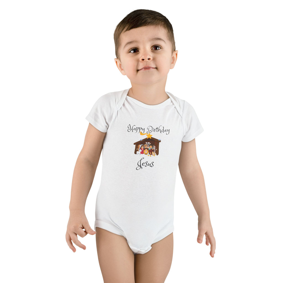 Happy Birthday Jesus Short Sleeve Onesie®