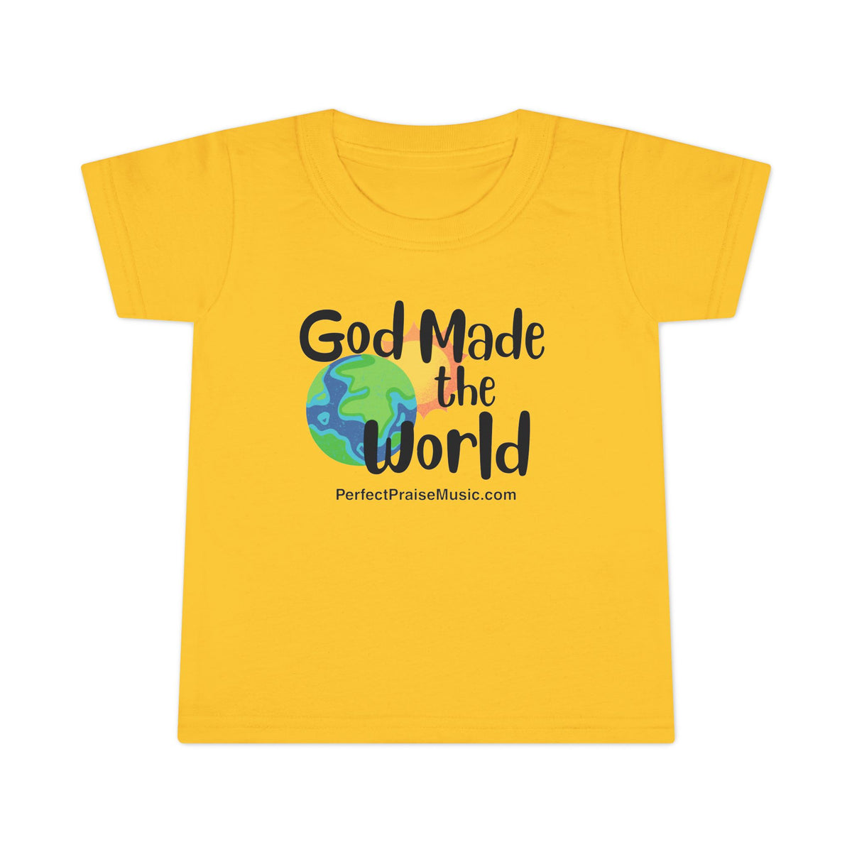 God Made the World toddler tee