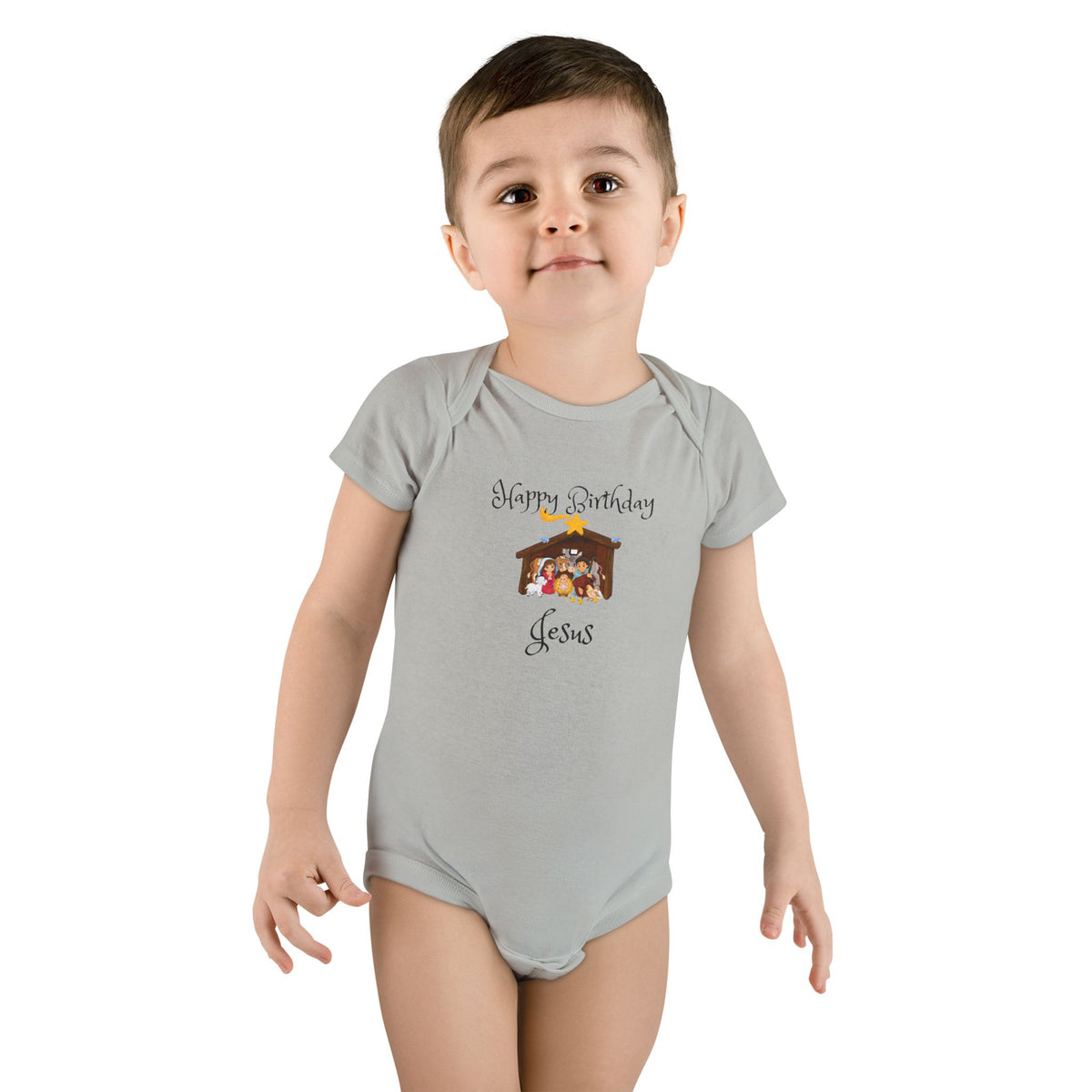 Happy Birthday Jesus Short Sleeve Onesie®