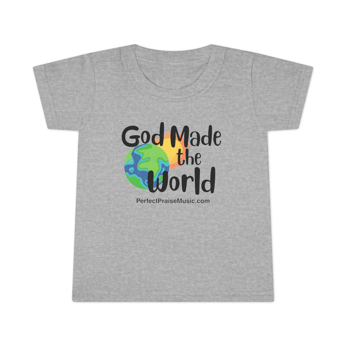 God Made the World toddler tee
