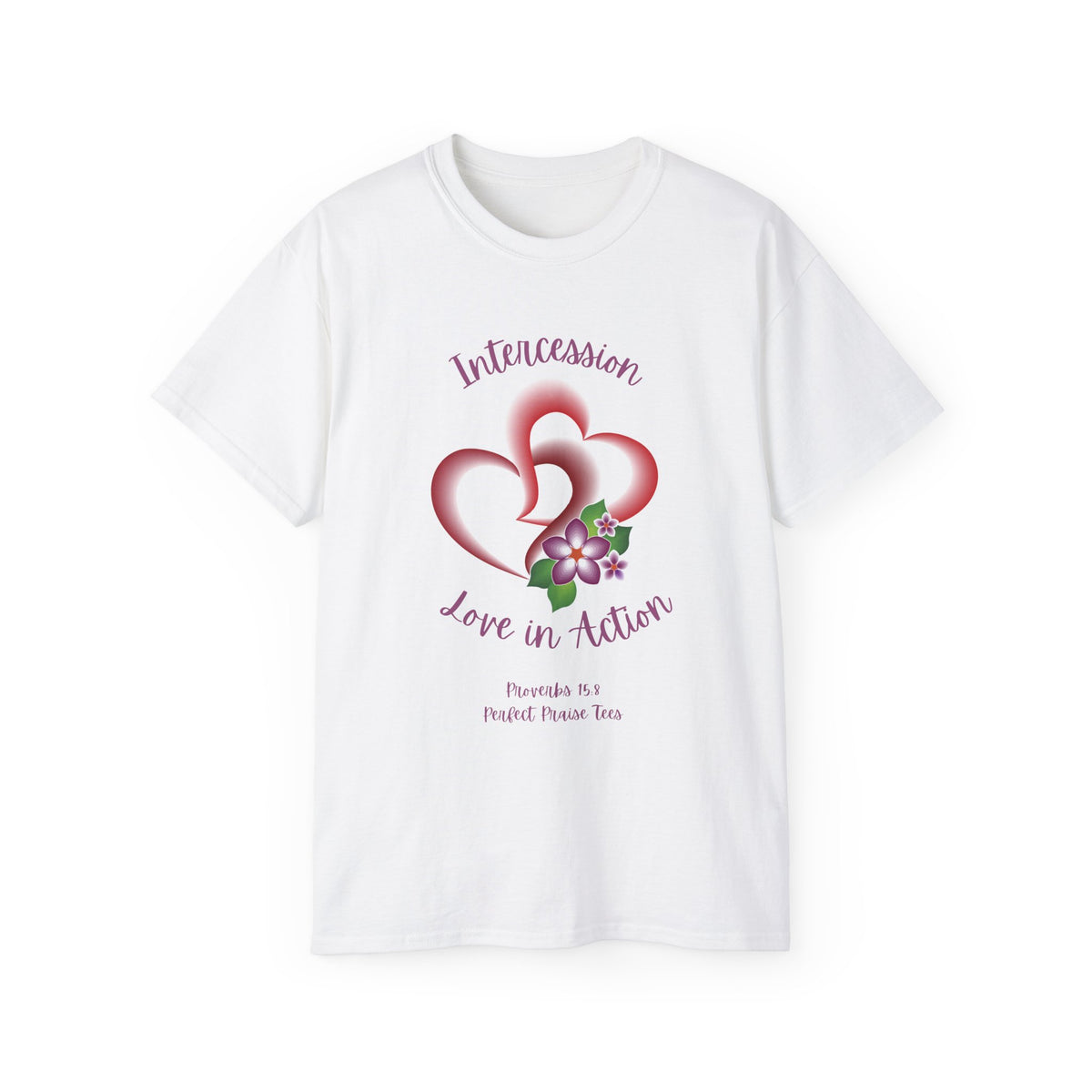 Intercession Love in Action Adult Worship Unisex Ultra Cotton Tee