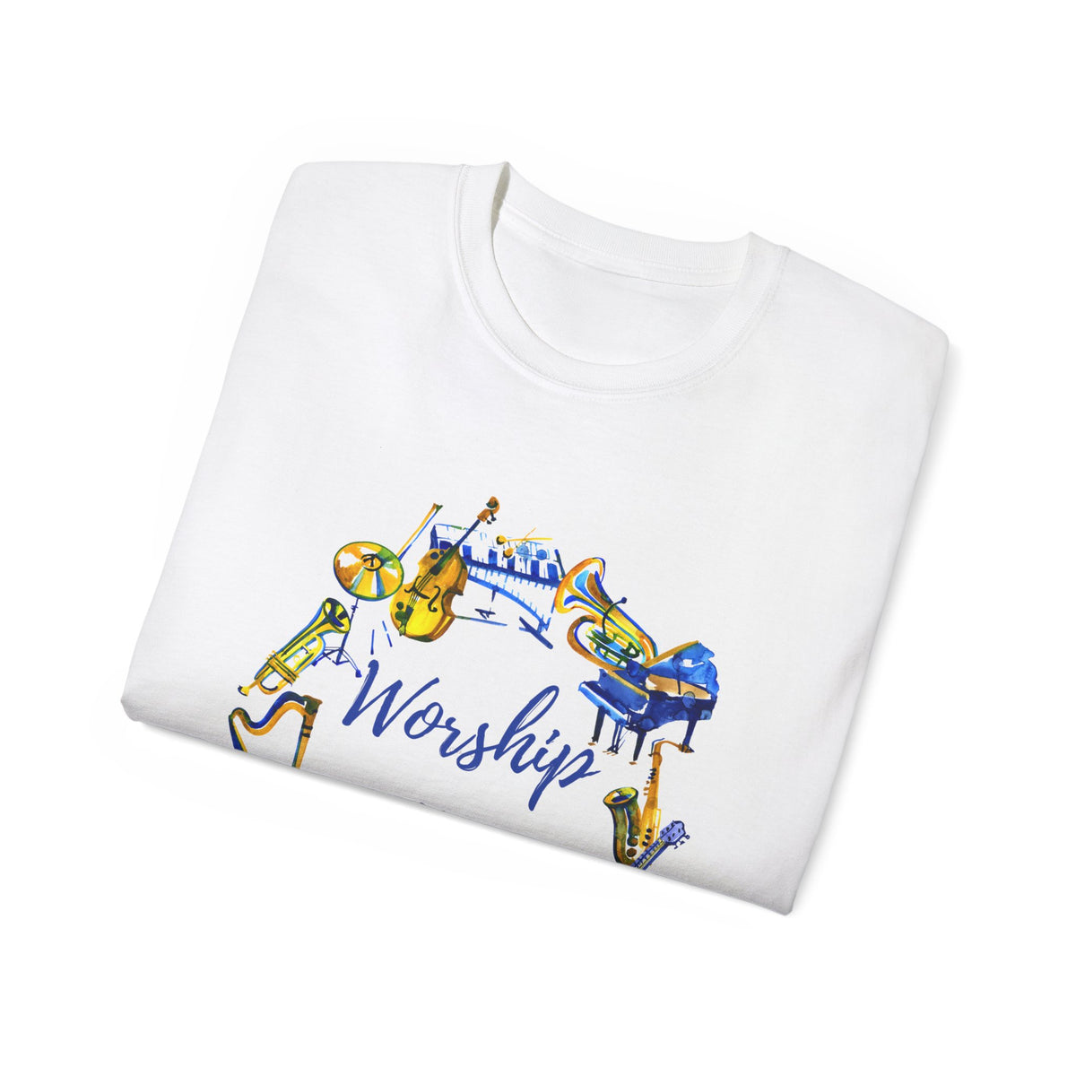 Worship Him Psalm 150 Adult Worship Unisex Ultra Cotton Tee