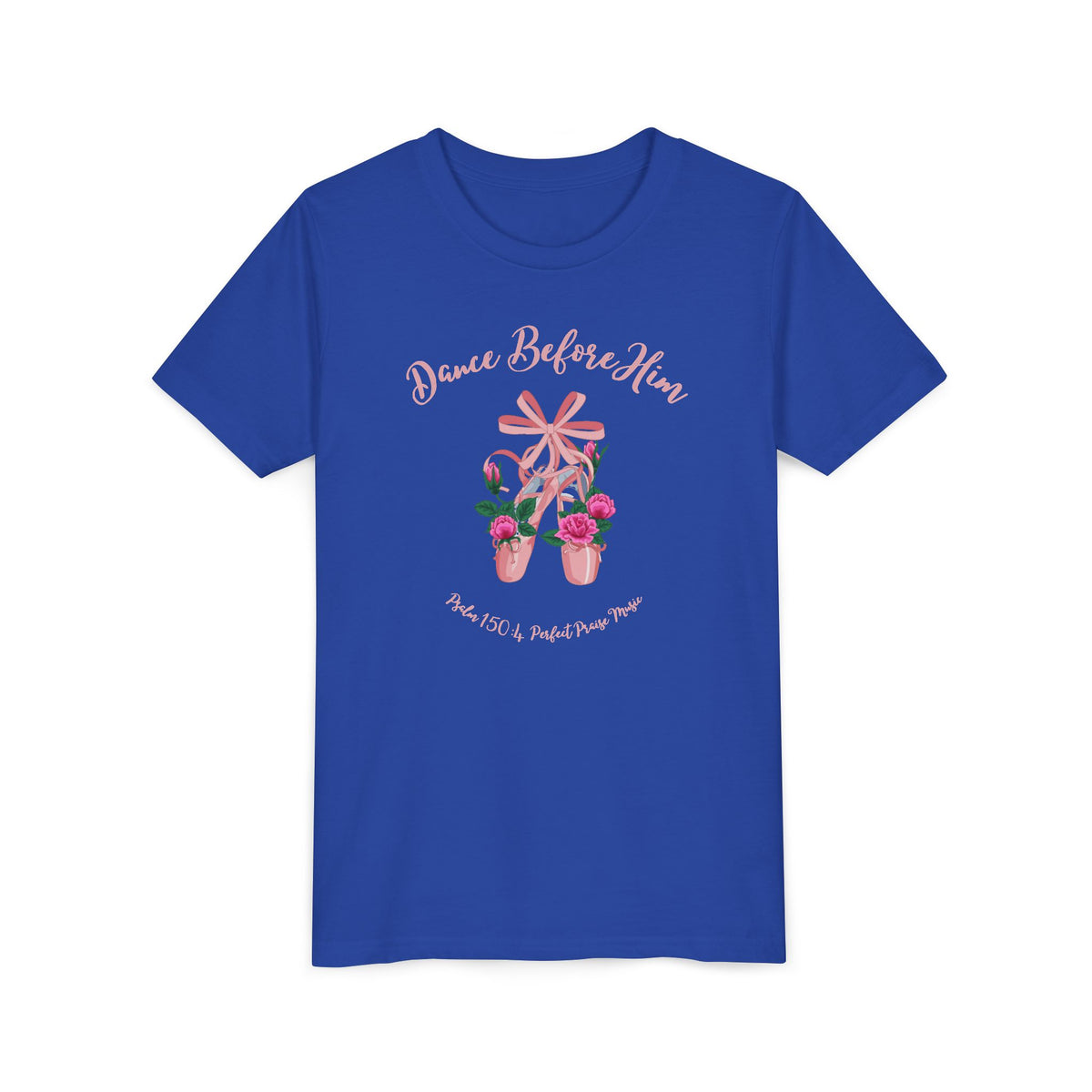 Dance Before Him Ballet Slippers Worship Youth Short Sleeve Tee