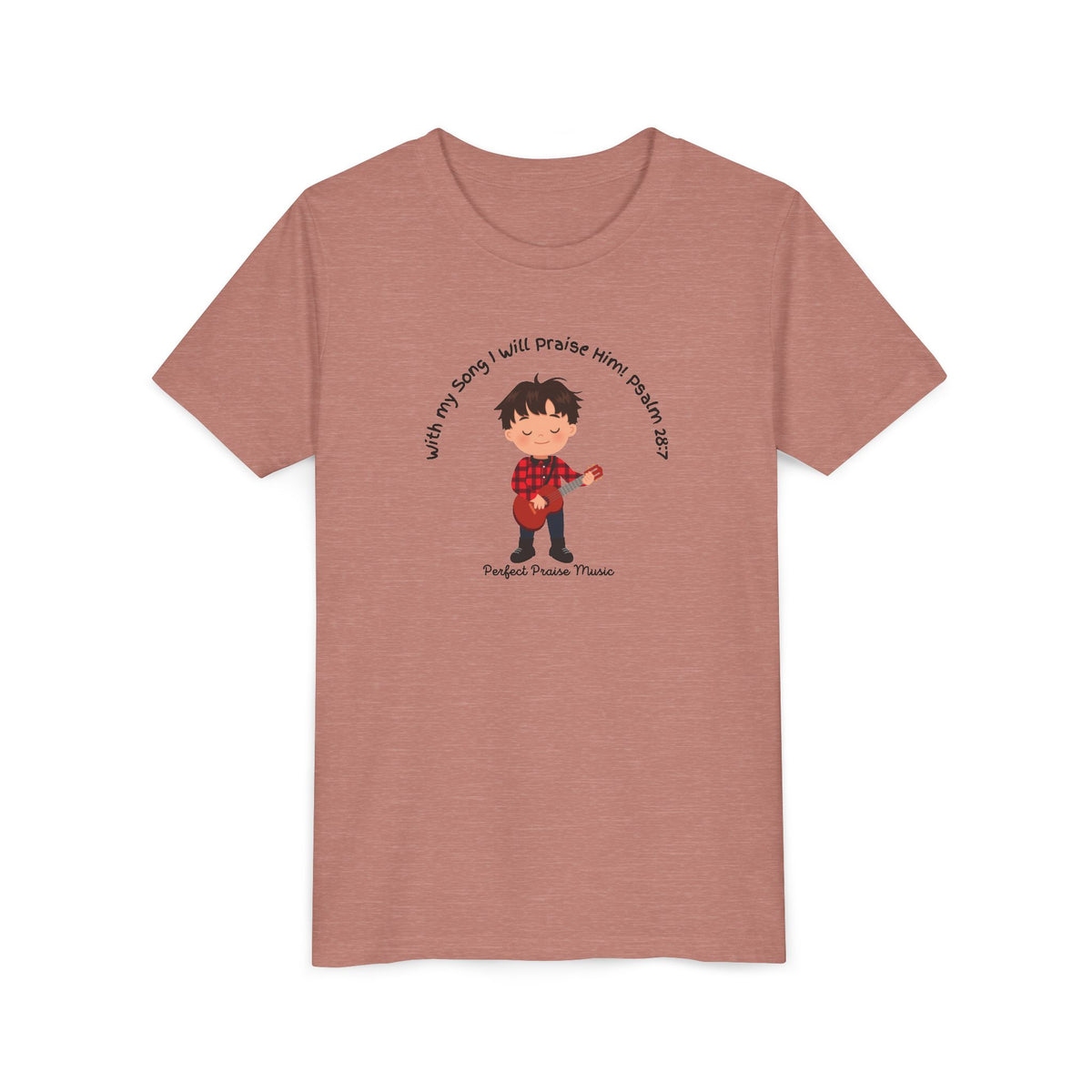 &quot;With My Song&quot; Boy Guitar Youth Worship Tee
