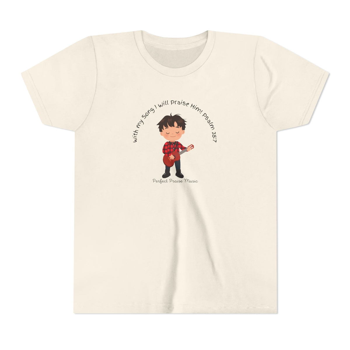 &quot;With My Song&quot; Boy Guitar Youth Worship Tee