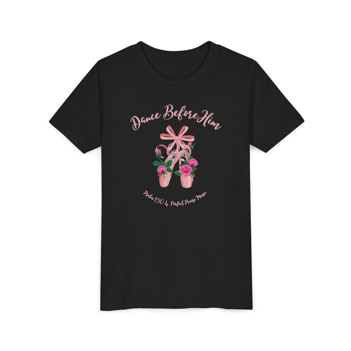 Dance Before Him Ballet Slippers Worship Youth Short Sleeve Tee