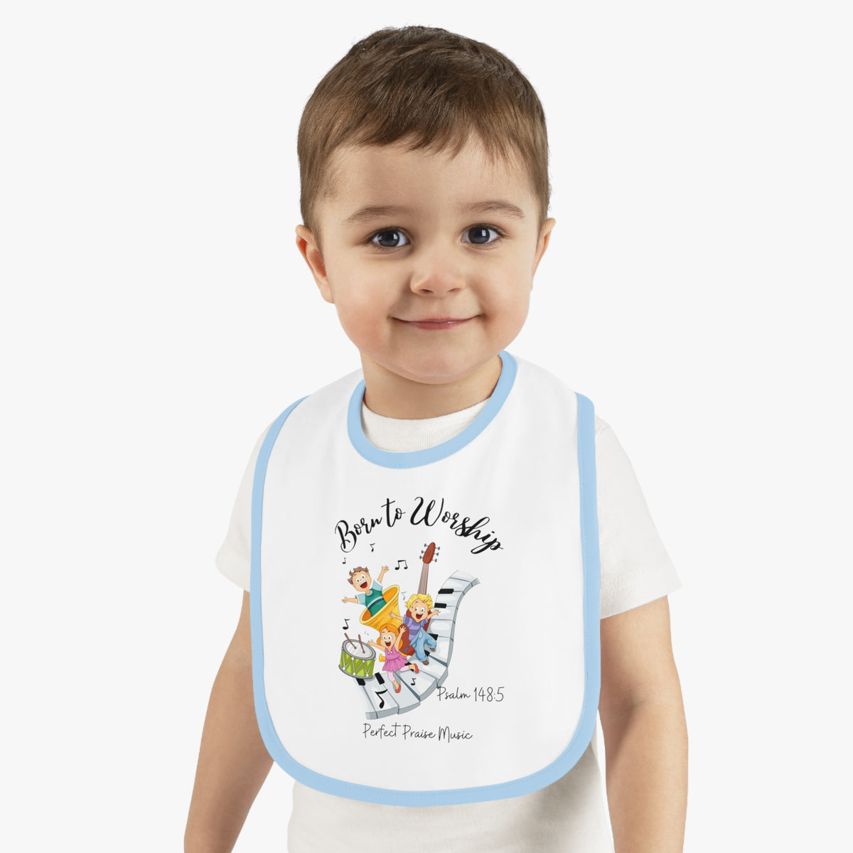 &quot;Born to Worship&quot; Baby Bib
