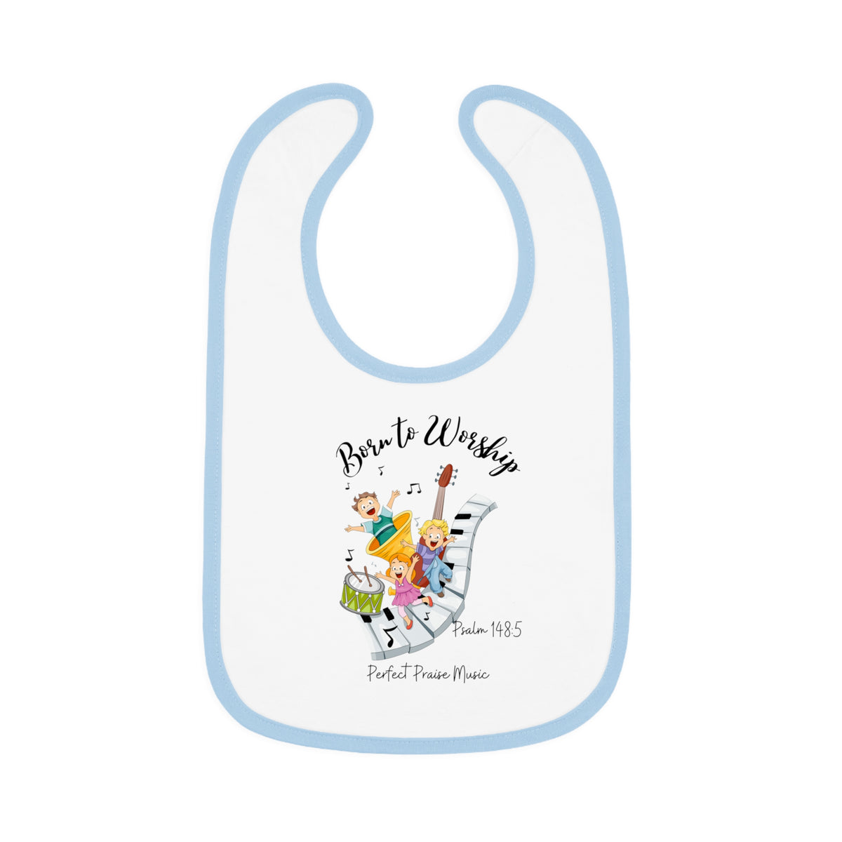 &quot;Born to Worship&quot; Baby Bib