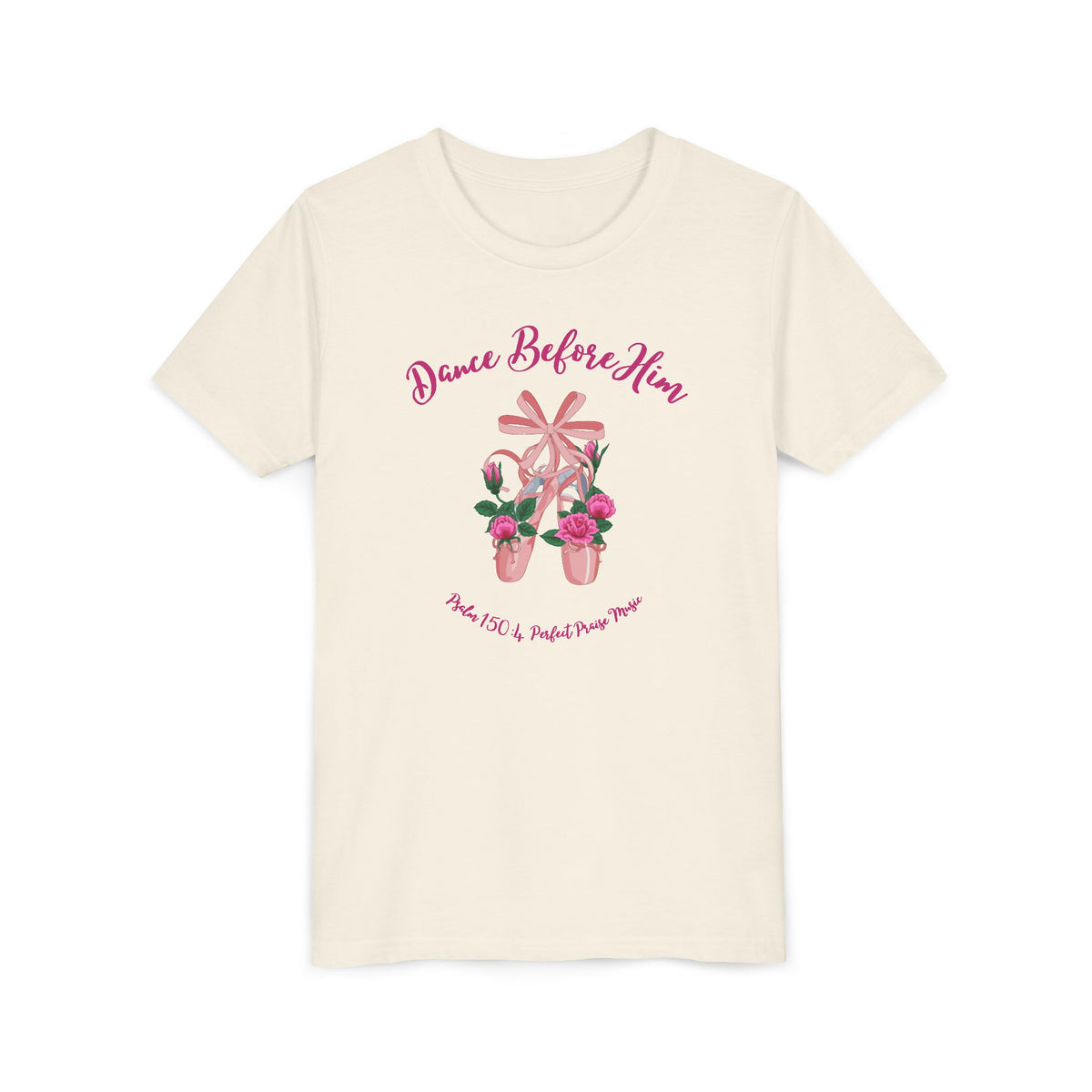 Dance Before Him Ballet Slippers Worship Youth Short Sleeve Tee