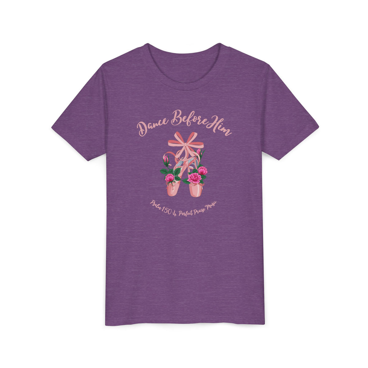 Dance Before Him Ballet Slippers Worship Youth Short Sleeve Tee