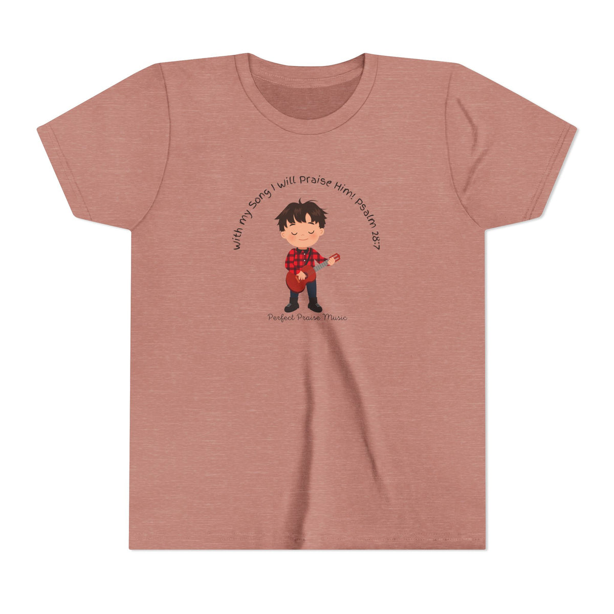 &quot;With My Song&quot; Boy Guitar Youth Worship Tee