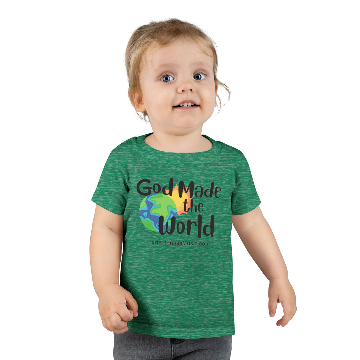God Made the World toddler tee