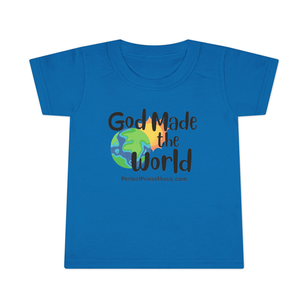 God Made the World toddler tee