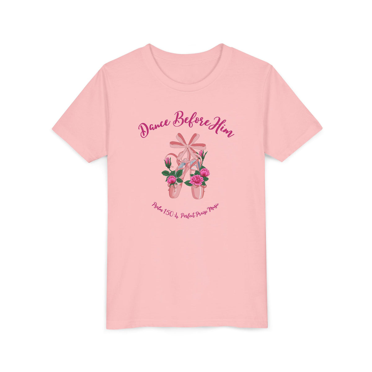 Dance Before Him Ballet Slippers Worship Youth Short Sleeve Tee