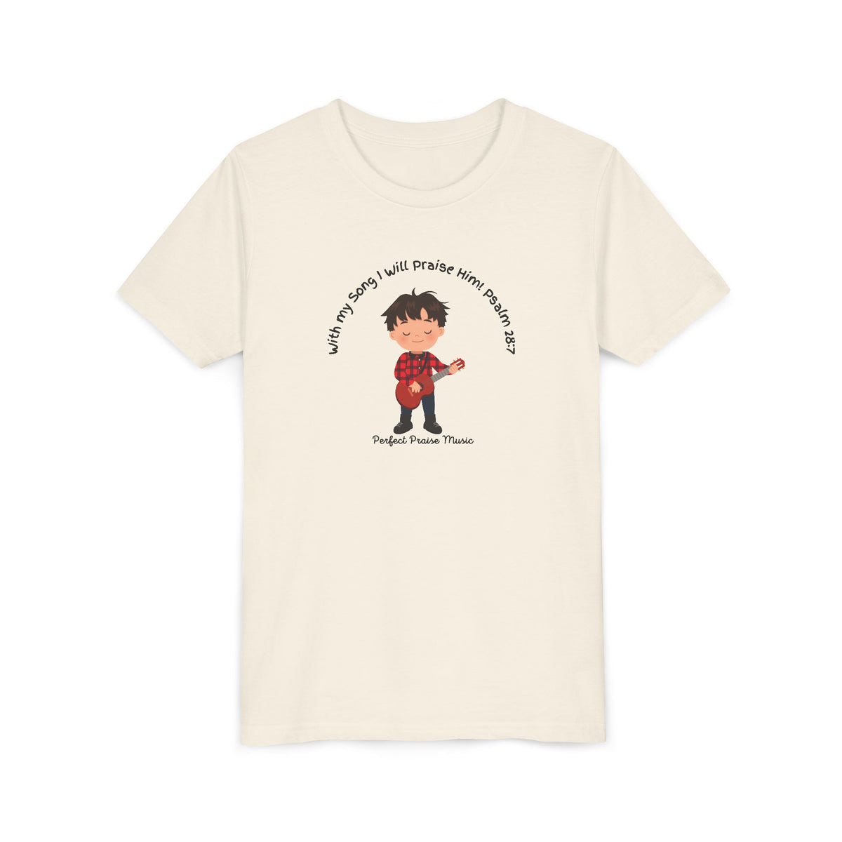 &quot;With My Song&quot; Boy Guitar Youth Worship Tee