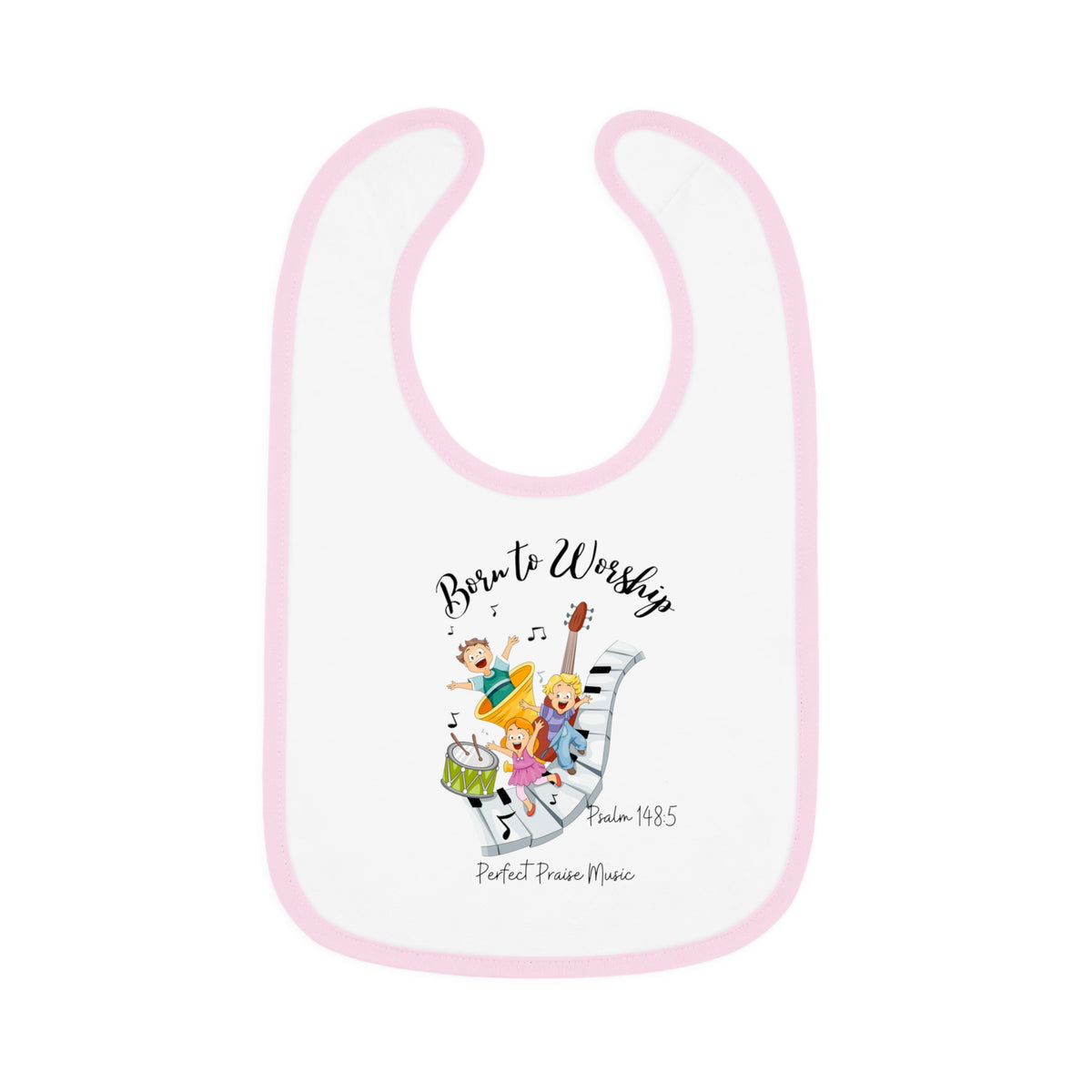 &quot;Born to Worship&quot; Baby Bib