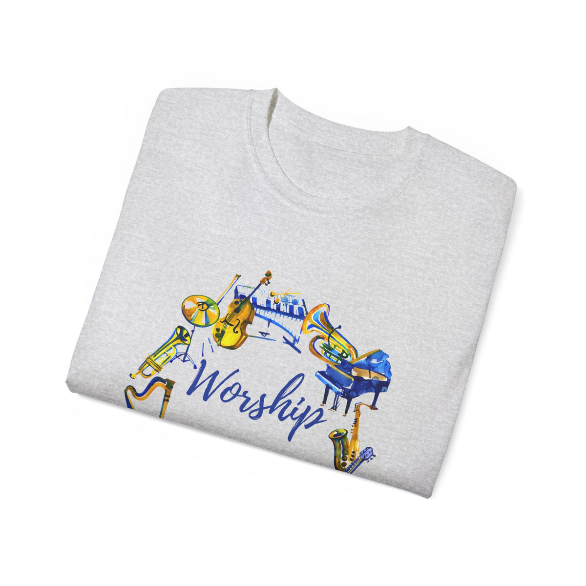 Worship Him Psalm 150 Adult Worship Unisex Ultra Cotton Tee