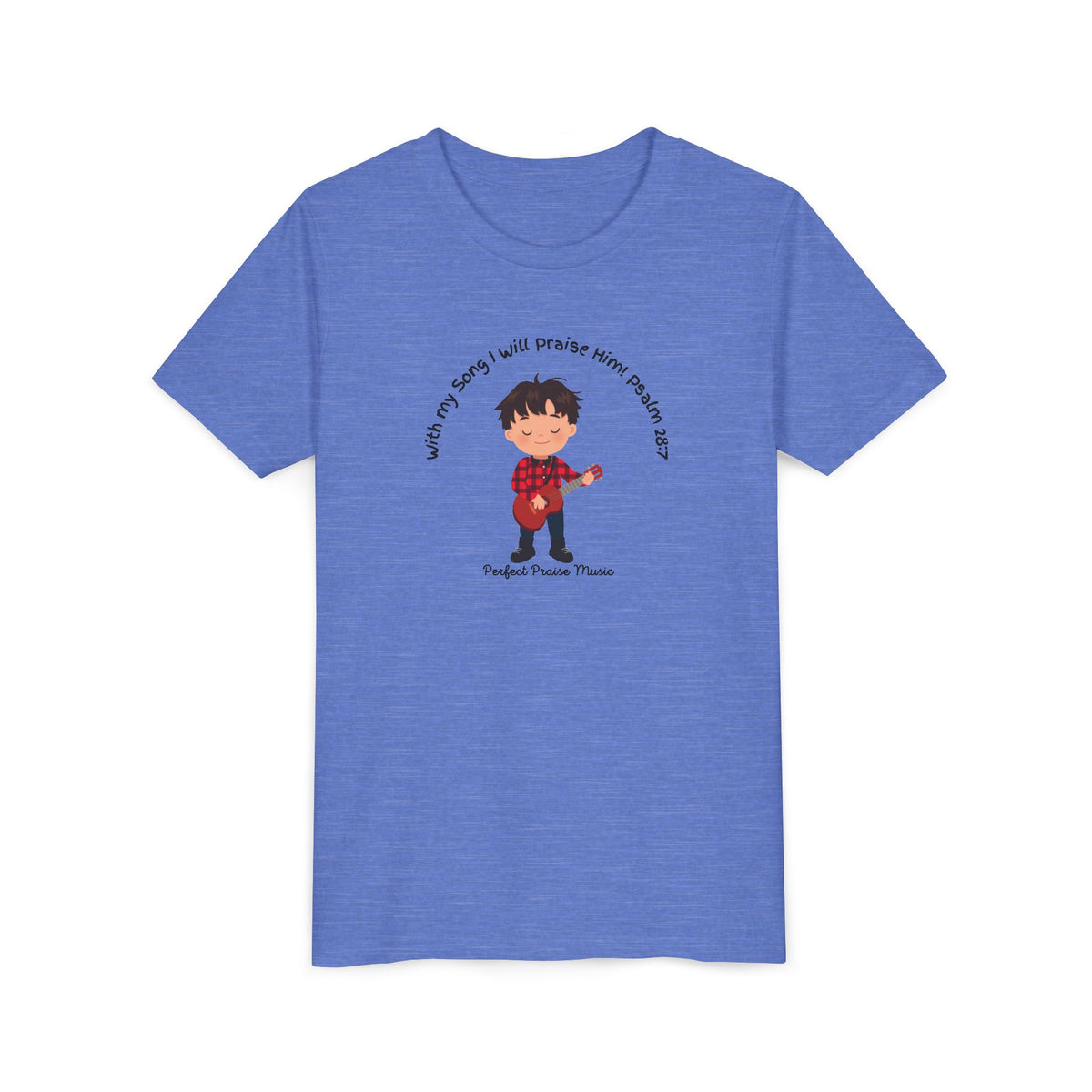 &quot;With My Song&quot; Boy Guitar Youth Worship Tee