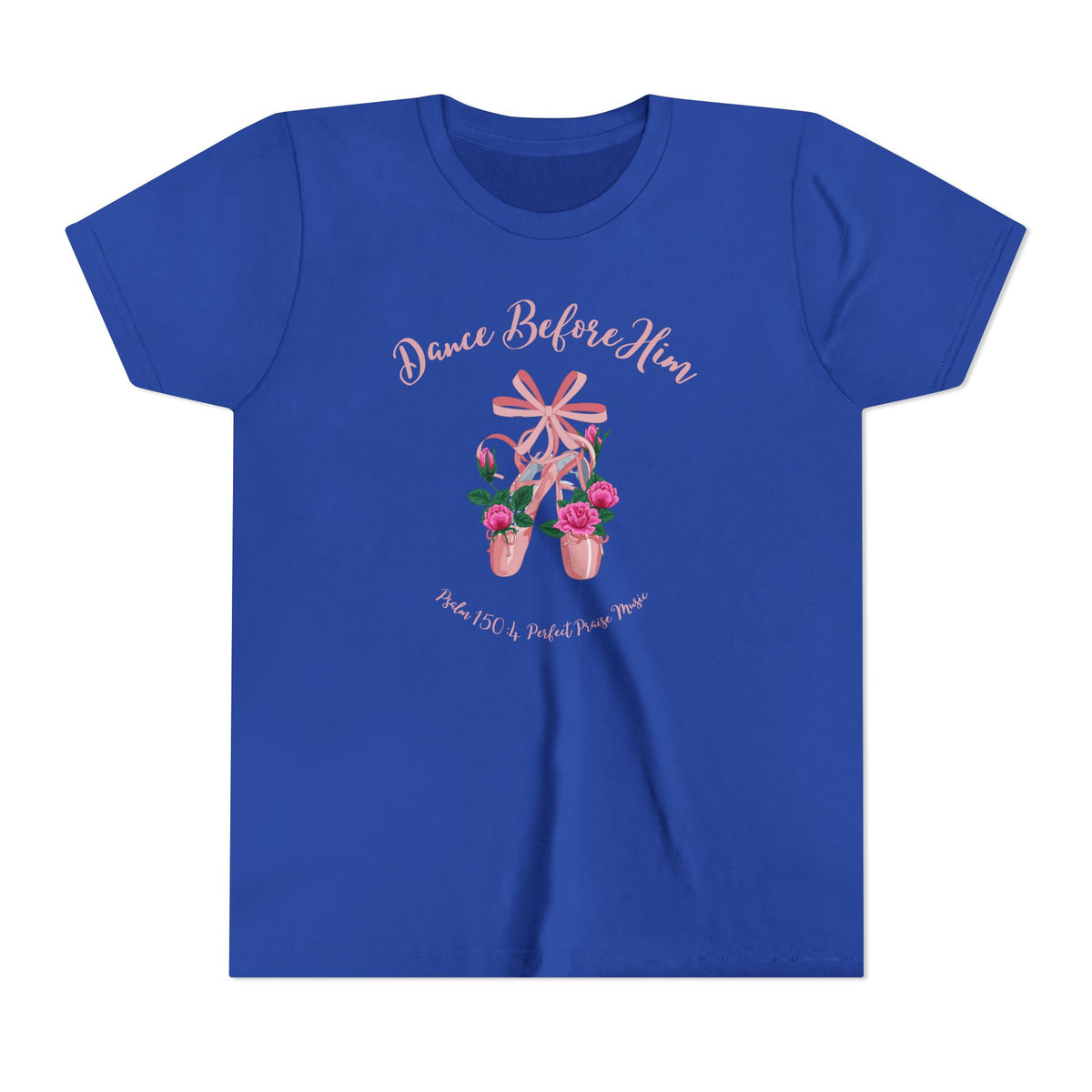 Dance Before Him Ballet Slippers Worship Youth Short Sleeve Tee