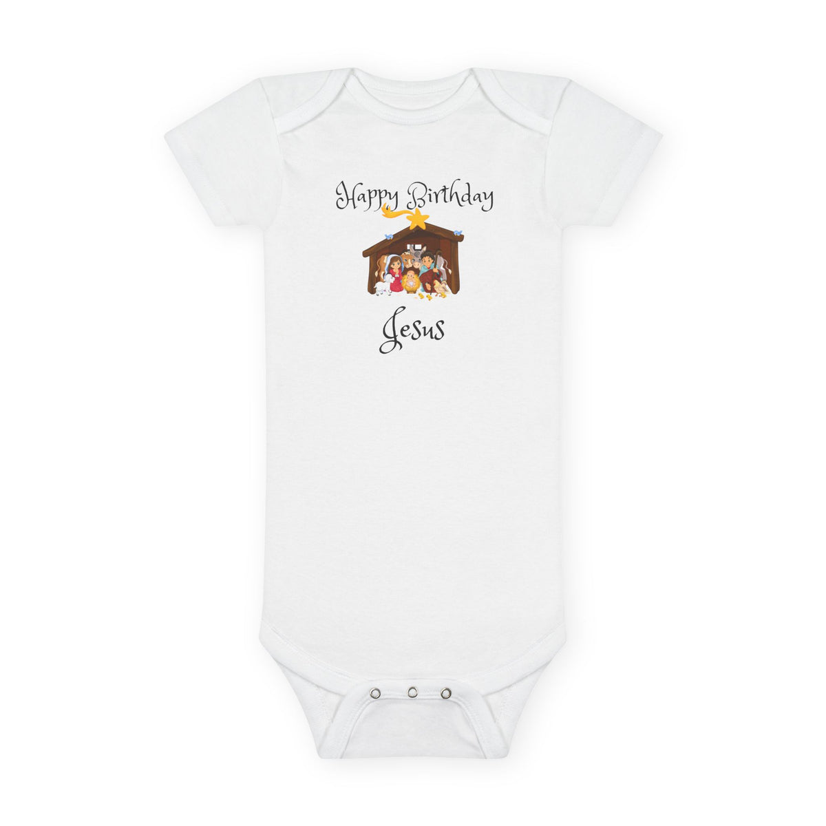 Happy Birthday Jesus Short Sleeve Onesie®