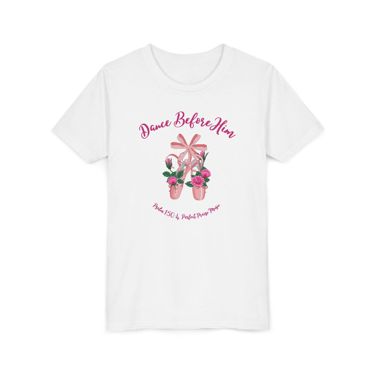 Dance Before Him Ballet Slippers Worship Youth Short Sleeve Tee