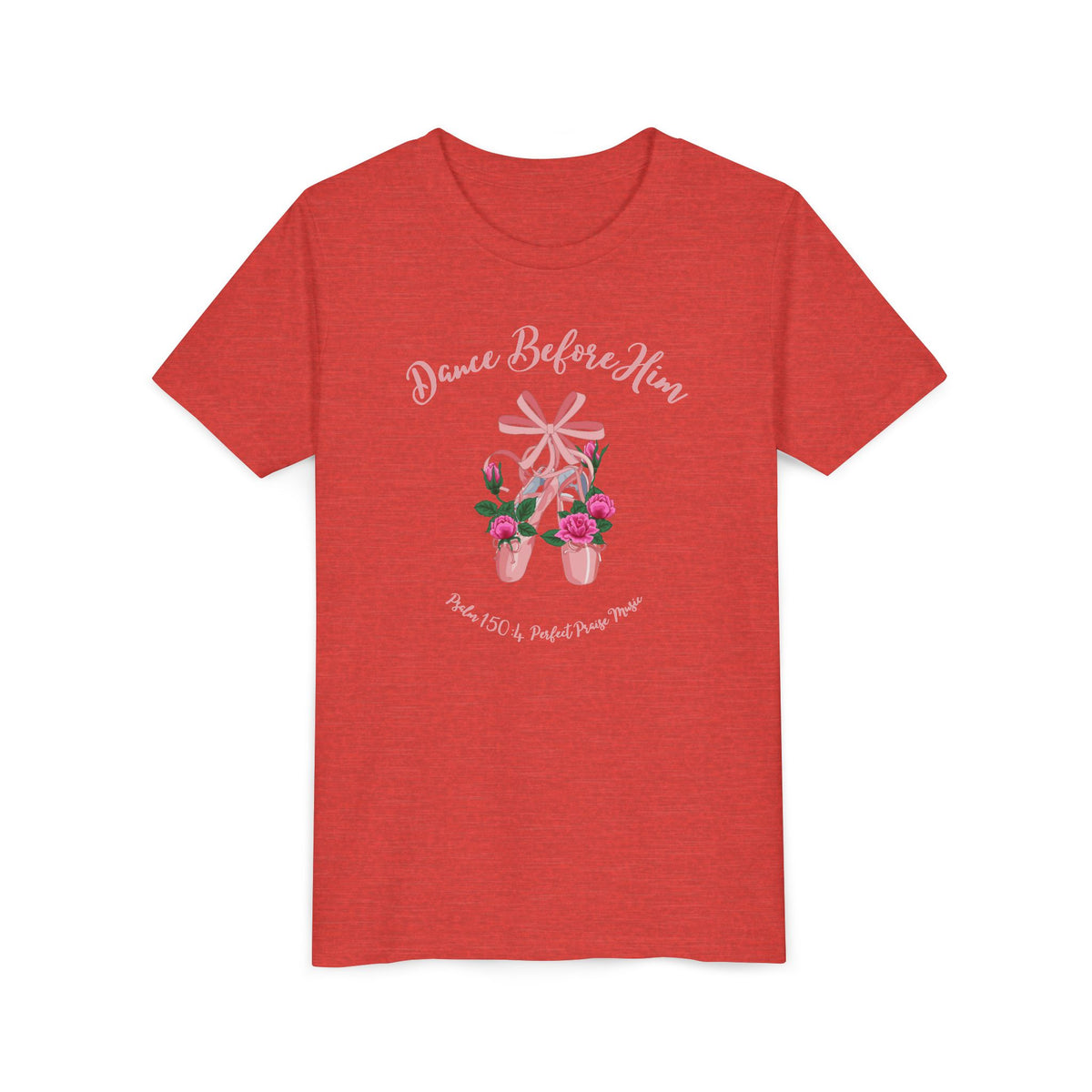 Dance Before Him Ballet Slippers Worship Youth Short Sleeve Tee