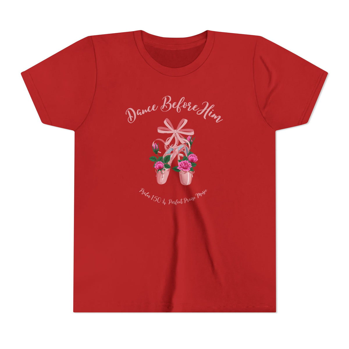 Dance Before Him Ballet Slippers Worship Youth Short Sleeve Tee