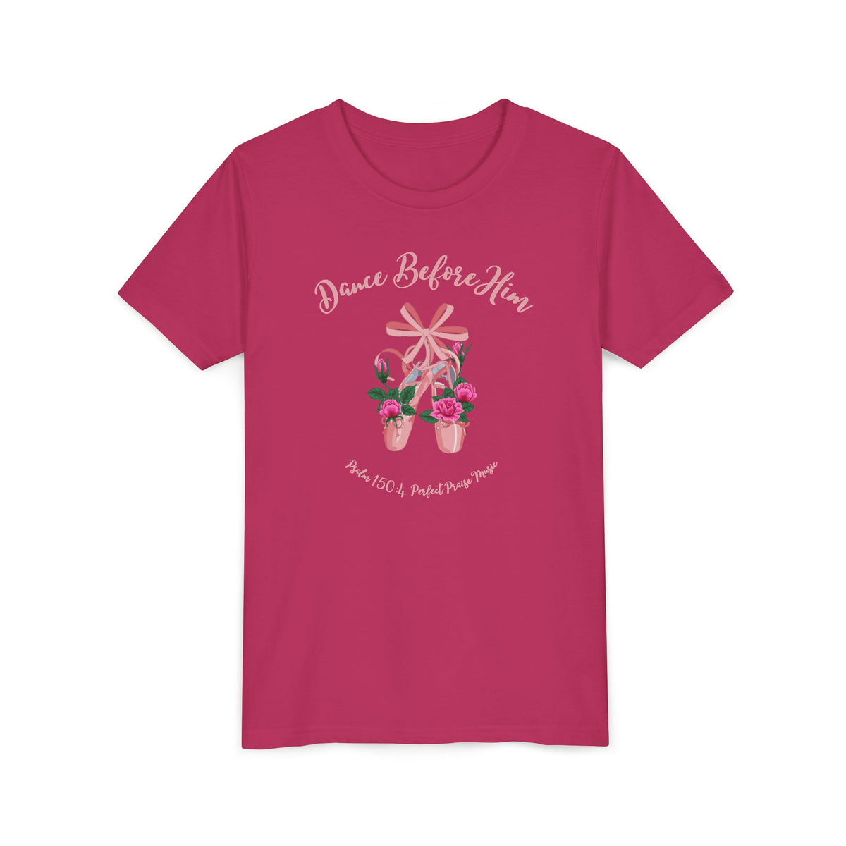 Dance Before Him Ballet Slippers Worship Youth Short Sleeve Tee