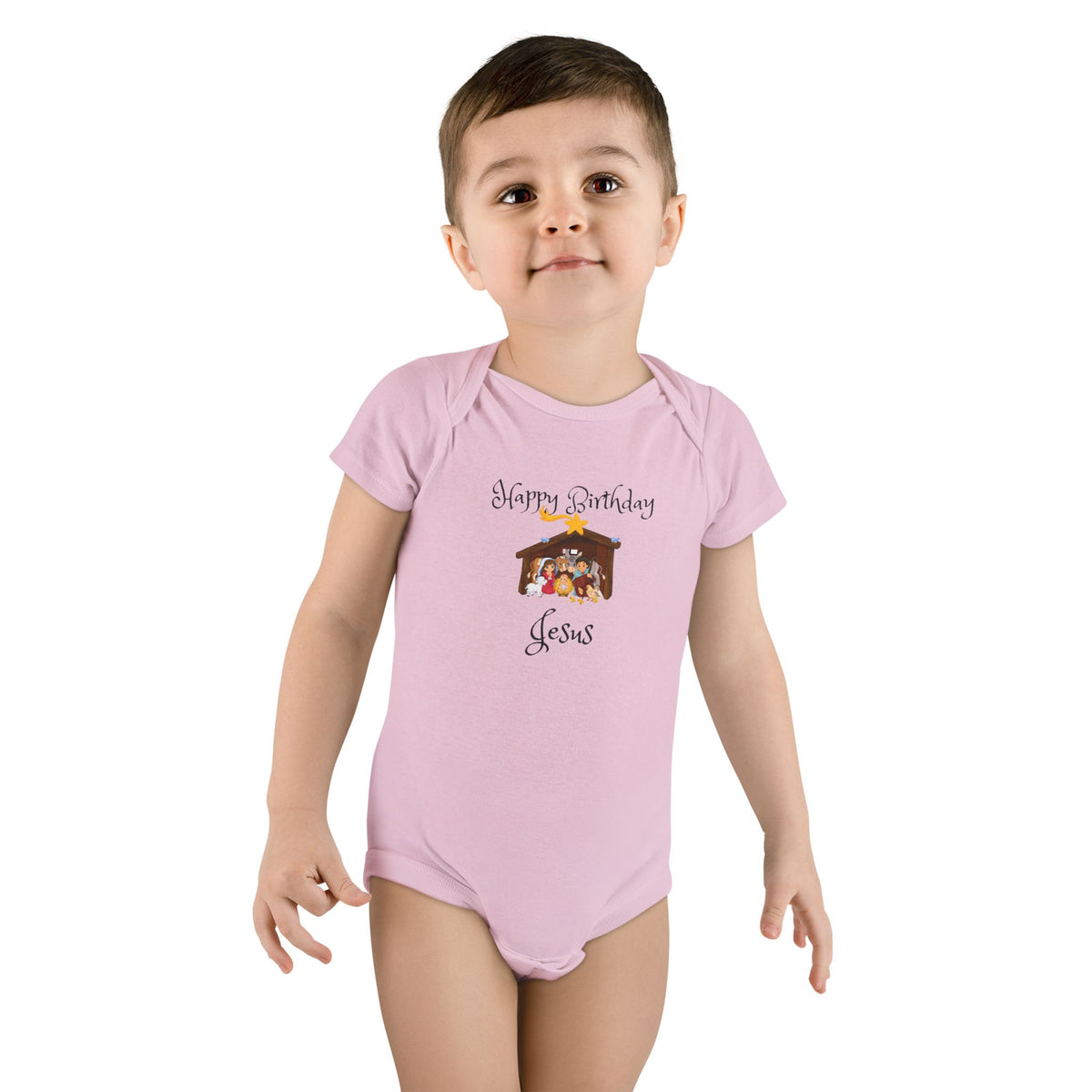 Happy Birthday Jesus Short Sleeve Onesie®
